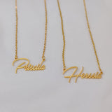 PAMPER Custom Name Necklace Stainless Steel Jewelry