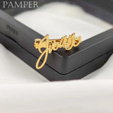 Custom Cursive Name Brooch Pin Stainless Steel
