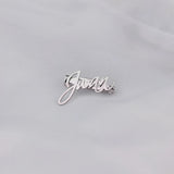 Custom Cursive Name Brooch Pin Stainless Steel