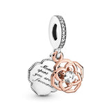 PAN 100% 925 Silver Charms Pendent Mother's Mom Gift Beads
