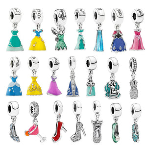 925 Silver High Heels Bracelet Pendant