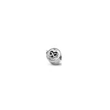 925 Silver Rose Love Heart Clasp Charm Beads 3mm Bracelet Bangles