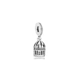 S925 Silver Charms Eiffel Tower Unicorn Crown Dangle Beads