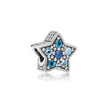 925 Silver Beaded Charm Jewelry Love-Shaped Fish Beading