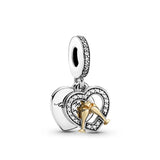 925 Silver Cat Mom Pendant for Mother's Day Gift