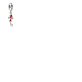 925 Silver Flying Elephant Wood Mulan Dangle Charm Beads For Bracelet
