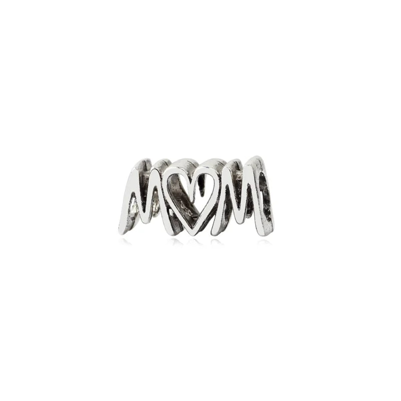 925 Silver Love Beads Butterfly Flowers Charm For Bracelet Mother's Gift