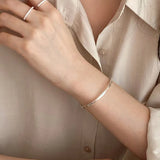 C Shape Bracelet for Women Punk Smooth Classic INS Creative Jewelry Birthday