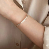 C Shape Bracelet for Women Punk Smooth Classic INS Creative Jewelry Birthday