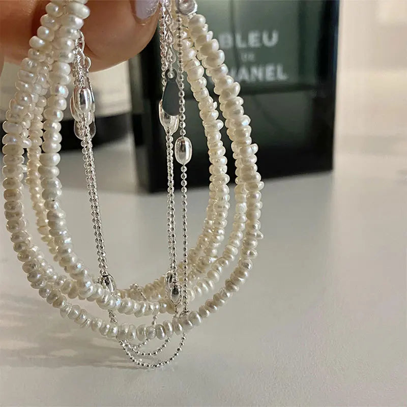 Vintage Double Pearl Bracelet Women's Jewelry