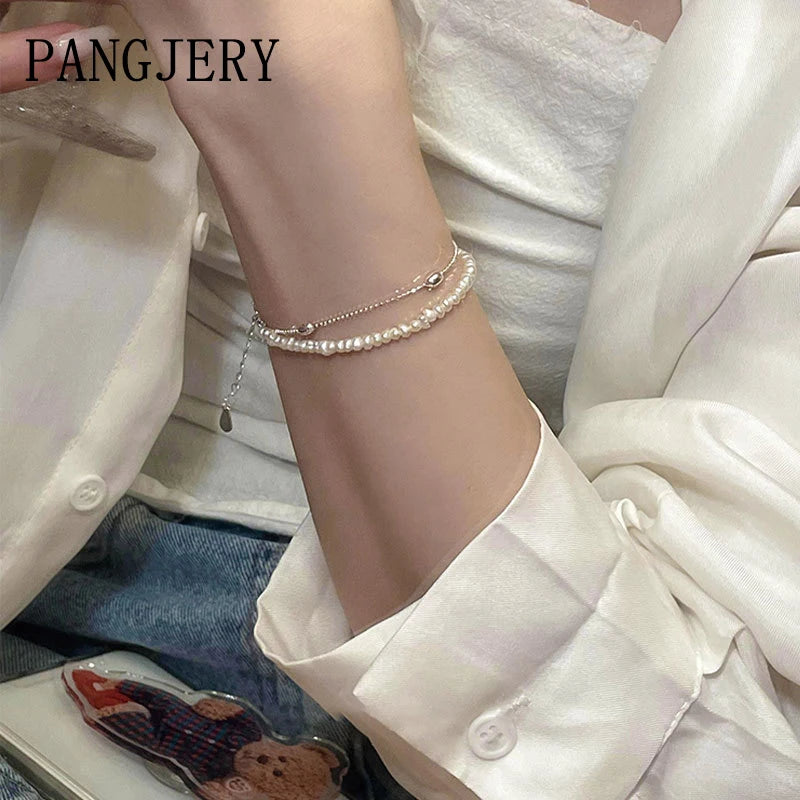 Vintage Double Pearl Bracelet Women's Jewelry