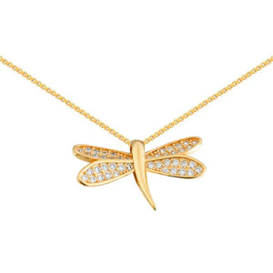 Dragonfly Necklaces for Women Luck Insect Wedding Anniversary Jewelry
