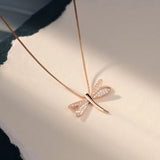 Dragonfly Necklaces for Women Luck Insect Wedding Anniversary Jewelry