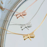 Dragonfly Necklaces for Women Luck Insect Wedding Anniversary Jewelry