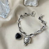 Silver Lucky Cat Bracelet for Women Vintage Birthday Party Jewelry Gift