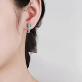 Silver Snake Hoop Earrings for Women Party Jewelry