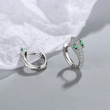 Silver Snake Hoop Earrings for Women Party Jewelry