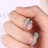 Silver Snake Hoop Earrings for Women Party Jewelry