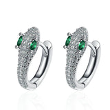 Silver Snake Hoop Earrings for Women Party Jewelry