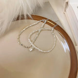 925 Silver Flower Bracelet for Women Girl Pearl Splicing Style