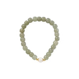 925 Silver Hotan Jade Bracelet for Women Girl Retro Jewelry Gift