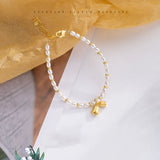 925 Silver Pearl Flower Bracelet Orchid Jewelry Birthday Gift