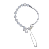 925 Silver Pearl Flower Bracelet Orchid Jewelry Birthday Gift