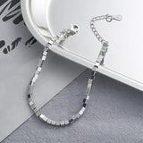 925 Silver Spring Women Small Square Bracelet