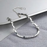 925 Silver Spring Women Small Square Bracelet