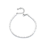 925 Silver Spring Women Small Square Bracelet