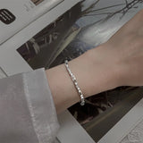 925 Silver Spring Women Small Square Bracelet