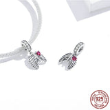 925 Silver Steampunk Oath Heart Pendant Charm for Snake Bracelet