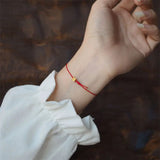 Rabbit Bracelet Red Weave Adjustable Jewelry Birthday Gift