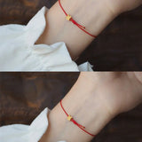 Rabbit Bracelet Red Weave Adjustable Jewelry Birthday Gift