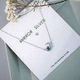 Moon Necklace Female Sterling Silver Clavicle Chain Pendant Jewelry