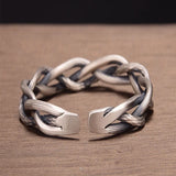 Vintage Silver Cross Bracelet for Women