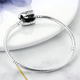 Butterfly Zircon Mosaic 925 Silver Bracelet DIY Jewelry Women's Charms Gift