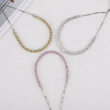 925 Silver Pink Sapphire Citrine Diamond Gemstone Charm Bracelet