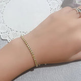 925 Silver Pink Sapphire Citrine Diamond Gemstone Charm Bracelet