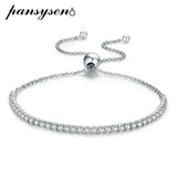 925 Silver Pink Sapphire Citrine Diamond Gemstone Charm Bracelet