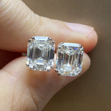 925 Sterling Silver 6ct High Carbon Diamond Stud Earrings