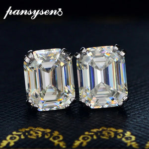 925 Sterling Silver 6ct High Carbon Diamond Stud Earrings