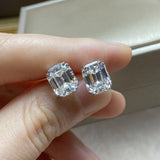 925 Sterling Silver 6ct High Carbon Diamond Stud Earrings