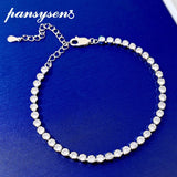 925 Silver Bezel Set 3MM Round Moissanite Diamond Bracelet