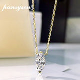 925 Silver Marquise Cut Moissanite Diamond Pendant Necklace