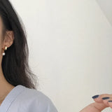 925 Sterling Silver Pearl Drop Earrings for Women Wedding Gift