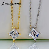 18K Moissanite Diamond Pendant Necklace 925 Sterling Silver Jewelry