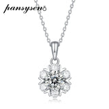 1CT Moissanite Pendant Necklace 925 Sterling Silver