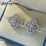 925 Silver Moissanite Diamonds Stud Earrings Wedding Jewelry