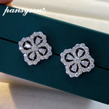 925 Silver Moissanite Diamonds Stud Earrings Wedding Jewelry